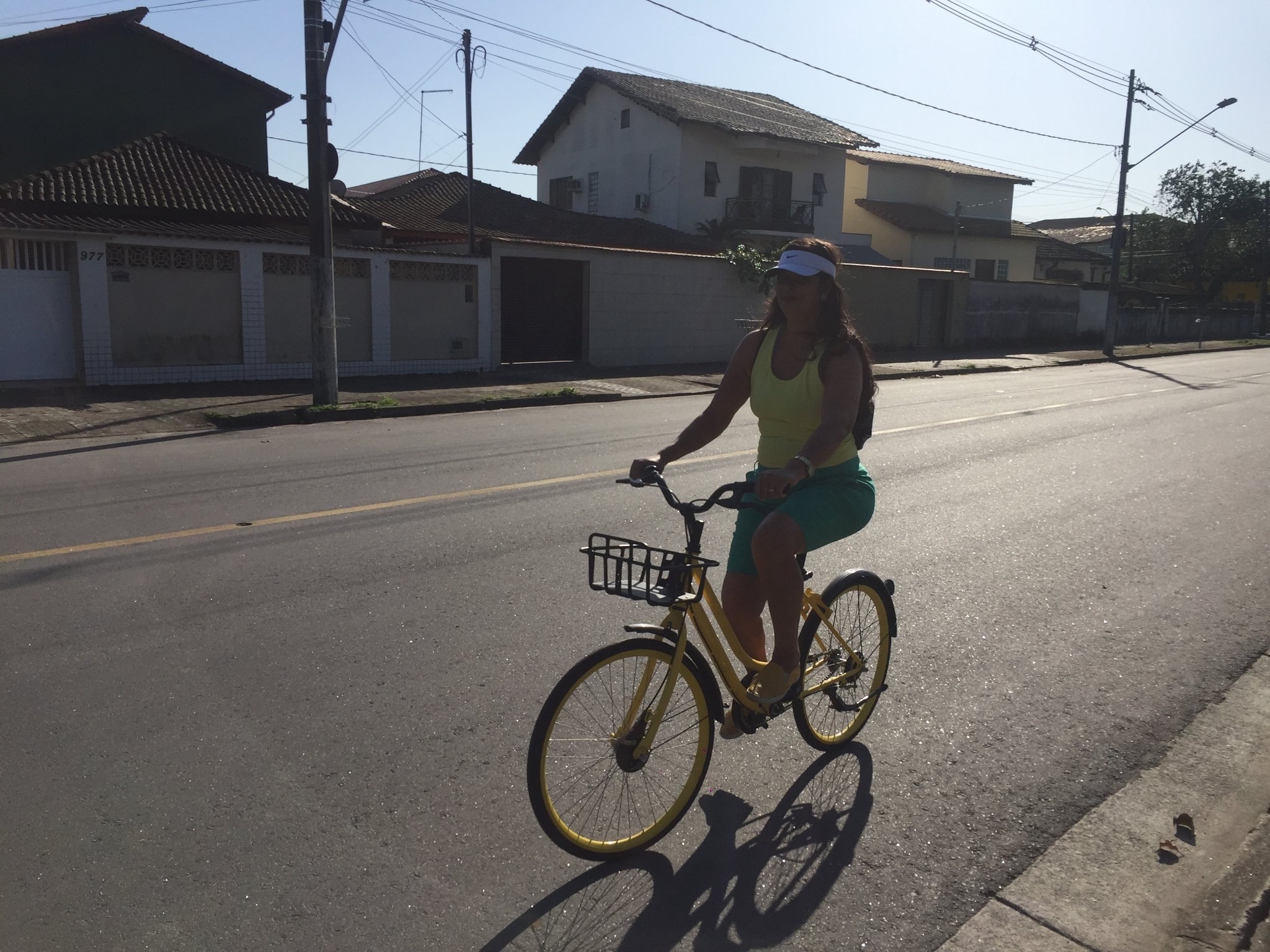 Largada do passeio ciclístico